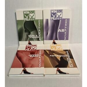 Winsor PILATES 4 DVD Workout Set AB Upper Body Bun+Thigh Advanced Sculpting